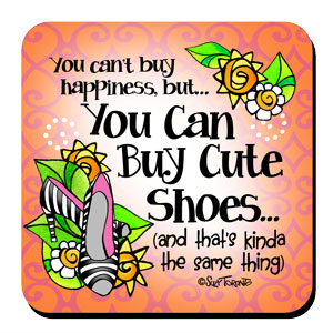 happiness shoes coaster