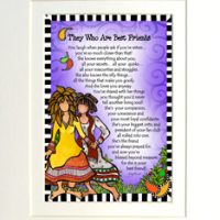 She Who is My Best Friend – 8 x 10 Matted “Gifty” Art Print