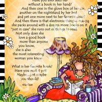 She Who Loves to Read – 8 x 10 Matted “Gifty” Art Print