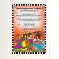 They Who Celebrate the Sacred Sisterhood (4 girls) – 8 x 10 Matted “Gifty” Art Print