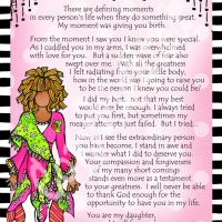 I’m So Thankful You’re My Daughter – 8 x 10 Matted “Gifty” Art Print