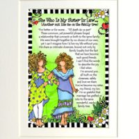 Sister-in-law art print matted