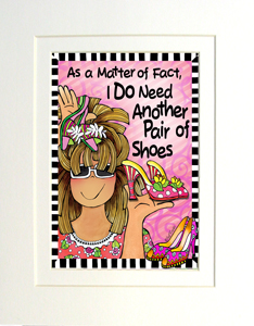 Another Pair of Shoes art print matted