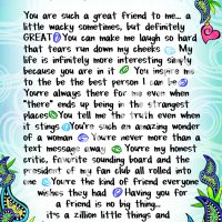 Wonderful Wacky Words You’re Such a Great Friend – 8 x 10 Matted “Gifty” Art Print