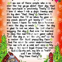 Wonderful Wacky Words About Why I Am So “Dog-Gone Goofy” – 8 x 10 Matted “Gifty” Art Print