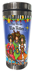 they who are wise women (christmas) stainless steel tumbler - FRONT