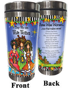they who are wise women (christmas) stainless steel tumbler