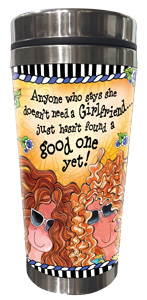 Girlfriends Stainless Steel Tumbler - FRONT