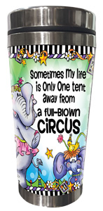 Full Blown Circus - Stainless Steel Tumbler - FRONT