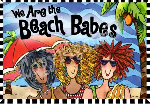 Beach Babes art print