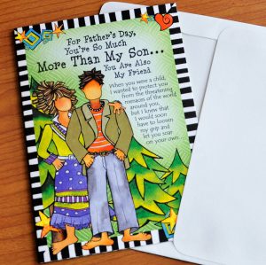 Father's Day - More Than my Son - greeting Card outside