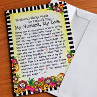 Wonderful Wacky Words for Father’s Day…  (Father’s Day) – Greeting Card