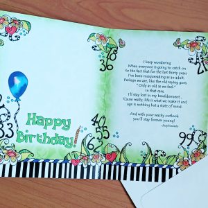 Age is Nothing - Birthday greeting card - inside