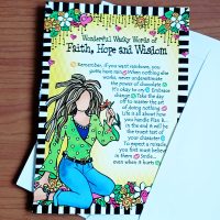 Wonderful Wacky Words of Faith, Hope, and Wisdom – Greeting Card