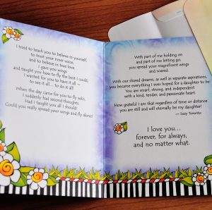 she who is my daughter greeting card - inside