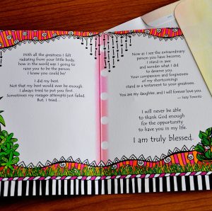 Thankful you're my daughter greeting card - inside