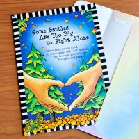 Some Battle are too big to fight alone greeting card - outside