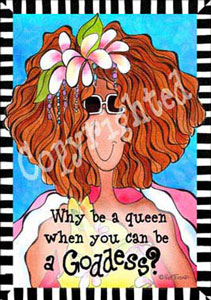 Why be a queen art print