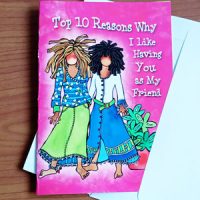 great friend 10 reasons greeting card - outside