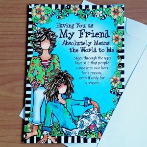 My Friend greeting card - outside