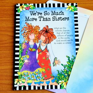 More Than Sisters greeting card outside