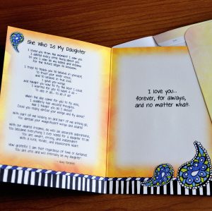 she who is my daughter greeting card - inside