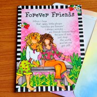 forever friends greeting card - outside