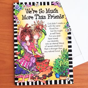 More Than Friends greeting card - outside