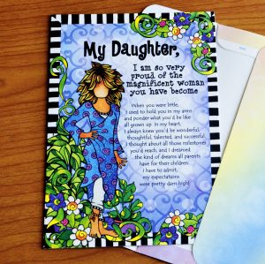 My Daughter greeting Card - outside