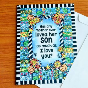 Son, I love you greeting card - outside