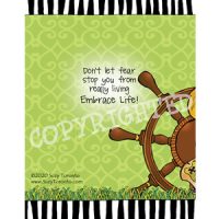 Fear is a Reaction. Courage is a Brave Choice. — (Embrace life) Note Cards (MSP-NC)