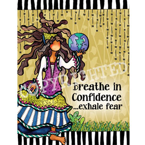 Breathe in Confidence note card