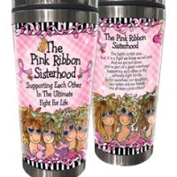 The Pink Ribbon Sisterhood — Supporting Each Other in The Ultimate Fight for Life (TH Pink Ribbon) – Stainless Steel Tumbler