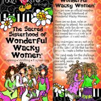 The Sacred Sisterhood of Wonderful Wacky Women – Bookmark (orange)