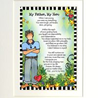 My Father, My Hero – (Mighty Men) 8 x 10 Matted “Gifty” Art Print