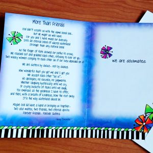 More Than Friends greeting card - inside