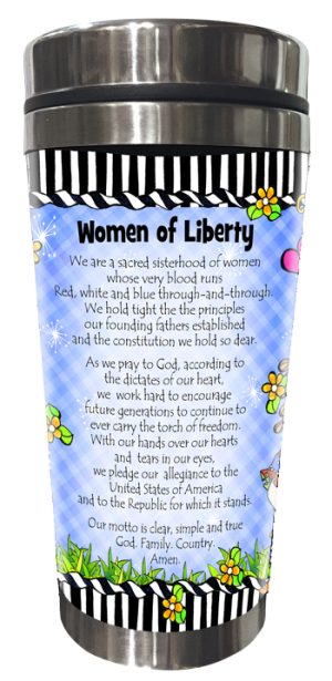 Women of Liberty Stainless Steel tumbler - BACK