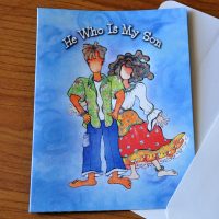 He who is my son greeting card - outside