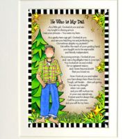 He Who is My Dad – (Mighty Men) 8 x 10 Matted “Gifty” Art Print
