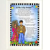 He Who is My Brother – (Mighty Men) 8 x 10 Matted “Gifty” Art Print