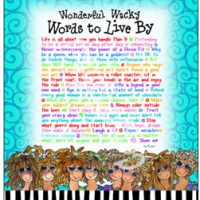 Wonderful Wacky Words to Live By – Mouse Pad