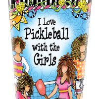 I Love Pickleball with the Girls – 16 oz. Stainless Steel Tumbler