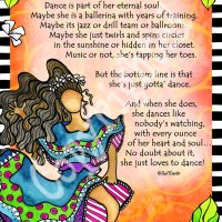 She Who Loves to Dance – 8 x 10 Matted “Gifty” Art Print
