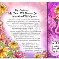 My Daughter… My Heart Will Forever Be Intertwined With Yours – (Kukana) Snack Mat/Mouse Pad (MSP-NC)