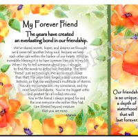 My Forever Friend   The years have created an everlasting bond in our friendship – (Kukana) Snack Mat/Mouse Pad