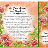My Dear Mother, You’ve Always Been The Perfect Mom for Me. – (Kukana) Snack Mat/Mouse Pad