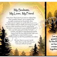 My Soulmate, My Lover, My Friend. – (Kukana) Snack Mat/Mouse Pad (MSP-NC)