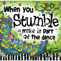 When you Stumble make it part of the dance – (TingleBoots) Mouse Pad