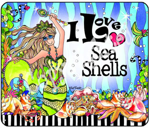 Sea Shells mouse pad