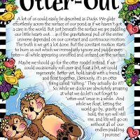 It’s Time for Us Cute Little Ducks to Otter-Out – 8 x 10 Matted “Gifty” Art Print